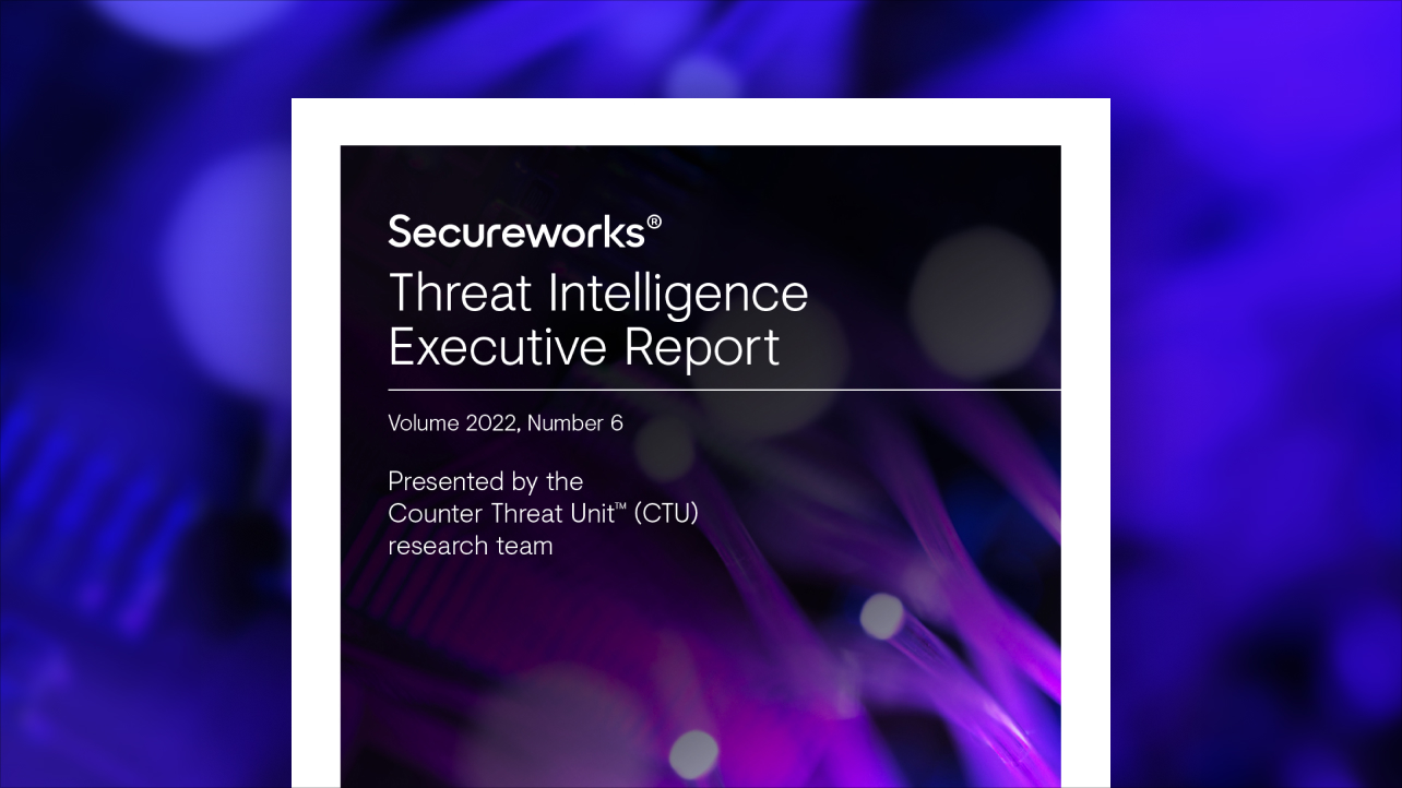 Threat Intelligence Executive Report 2022 Volume 6