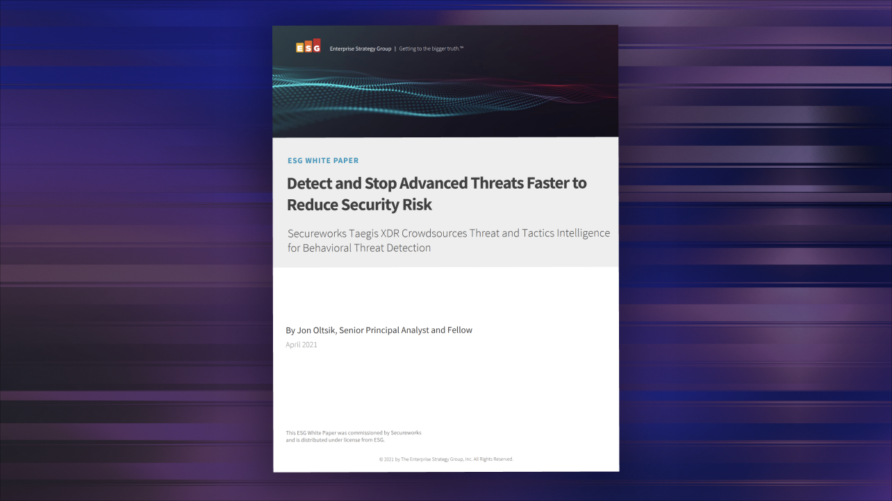 Detect and Stop Advanced Threats Faster to Reduce Security Risk