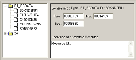 Figure 5. Dyre resource section containing important data. (Source: Dell SecureWorks)