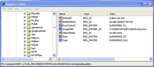 Figure 4. Dyre's persistence mechanism. (Source: Dell SecureWorks)