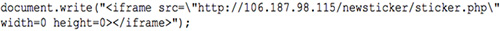 Figure 10. Unpacked JavaScript code. (Source: Dell SecureWorks)