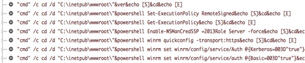 PowerShell commands.